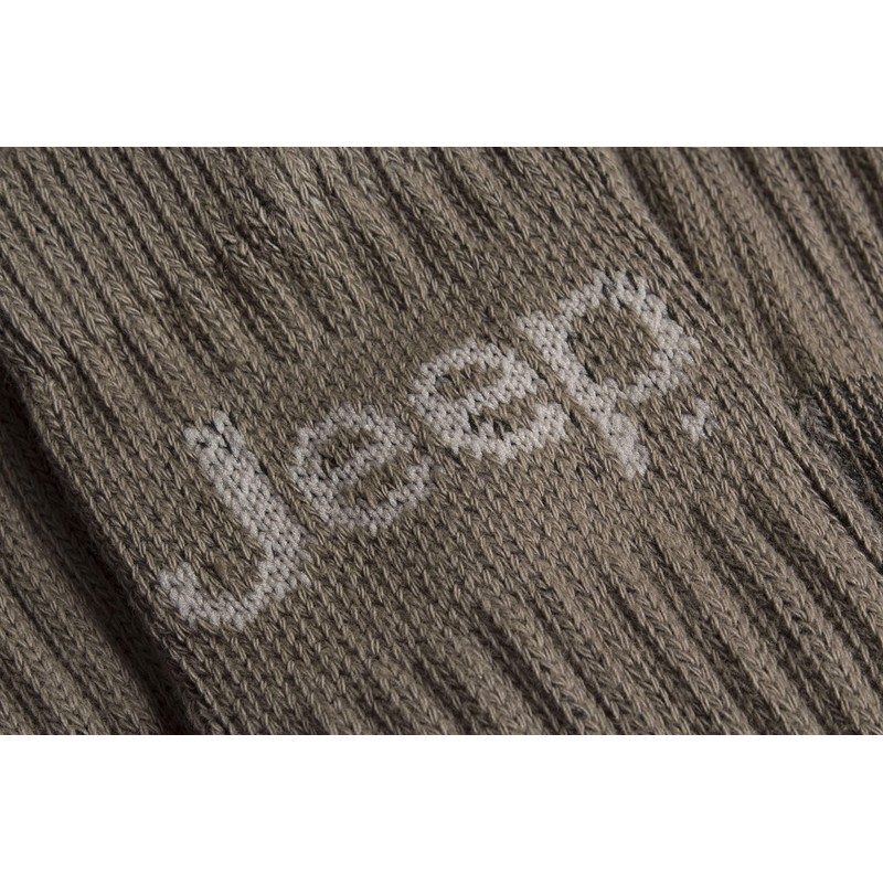 Jeep Men's JM273 3 Pair Luxury Terrain Socks (6-11, Khaki/Sand)