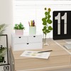 Wisuce Bamboo Desk Drawer Organizer, Mail Organizer Storage for Bills,