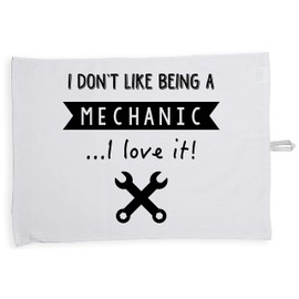 Hippowarehouse I Don't Like Being A Mechanic.I Love It! Tea Towel Eco Printed Dish Cloth Kitchen accessory 50cmx70cm 100% Cotton