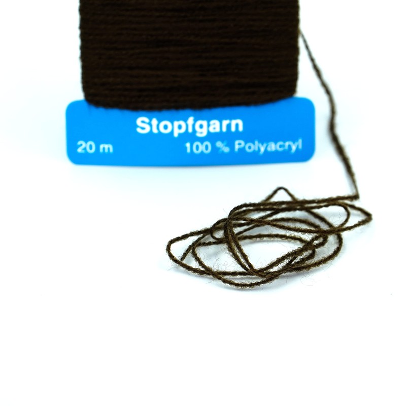 Trimz Darning Wool, Dark Brown, 1x20m