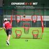 ZELUS 8 x 8ft Football Throwing Net, Quarterback Training Equipment