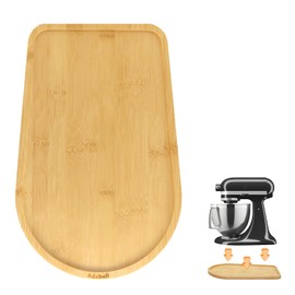 Adabuli Bamboo Mixer Slider Mat Compatible with KitchenAid 4.5-5 Qt Tilt Head Stand Mixer, Appliance Sliding Mat for Kitchenaid Artisan, Kitchen Countertop Storage Accessories and Attachments