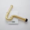 GORDEE Bathroom Basin Sink Bottle P Trap, Brass U-Shape 1-1/4