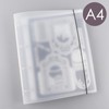 BAOFALI A4 4 Ring Binder Cover Clean Transparent Soft PVC