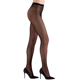 Natori Diamond Toile Net Tight Black X-Large
