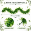 Artificial Hanging Fern Vine for Home & Garden Decor –