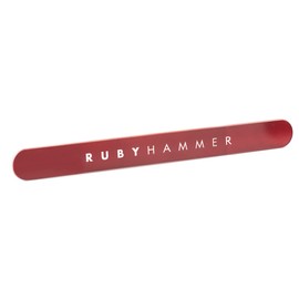 Ruby Hammer Nail File – Professional Nail File – Designed by Award-Winning Beauty Expert – Glass Nail File for Manicuring & Repairing Natural & Acrylic Nails