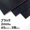 Nume Leather with Reasons (Black, 0.08 inches (2.0 mm) x