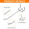 sourcing map 50Pcs 4" Pegboard Hooks, L Shape Metal Wall