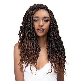 Janet Collection Crochet Braids Nala Tress Passion Plait Twist 18" (5-pack, 1)