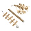 Bird Chewing Toys Hanging Natural Wood Parrot Swing Chewing Toys