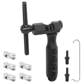 DELAESI Chain Riveter Bicycle 5 Pairs Bicycle Chain Rivets Chain Tool Bicycle Chain Rivet Tool Bicycle Chain Repair Set for 6-12 Speed Bicycle Chain Tool