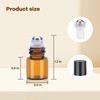 96 Pack Essential Oil Roller Bottles, Amber Glass Roller Bottles