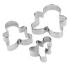 Chef Aid Gingerbread Man Cookie Cutter Set, Stainless Steel Cutters