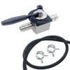 ANPTGHT 1/4" Fuel Shut Off Valve with 2 Clamps＆1/4” Fuel