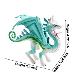 Fuwraixis Flying Dragon Animal Model Simulation Mythical Animal Models Educational Toy for Children Princess Dragon Decoration Gifts for Children from 3 Years