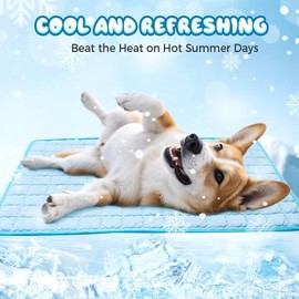 Dog Cooling Mat, 2025 New Pet Cooling Mats, Washable Portable Pet Coolings Pad for Dogs & Cats Sleeping Mat, Portable Dog Cool Bed for Summer, for Dogs & Cats Sleeping Mat for Home & Outdoor