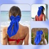 Big Hair Bows Silky Satin Hair Bow with Long Tail