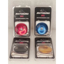 MOTOKING BMX STEM TOP CAP 1-1/8" ANO GOLD