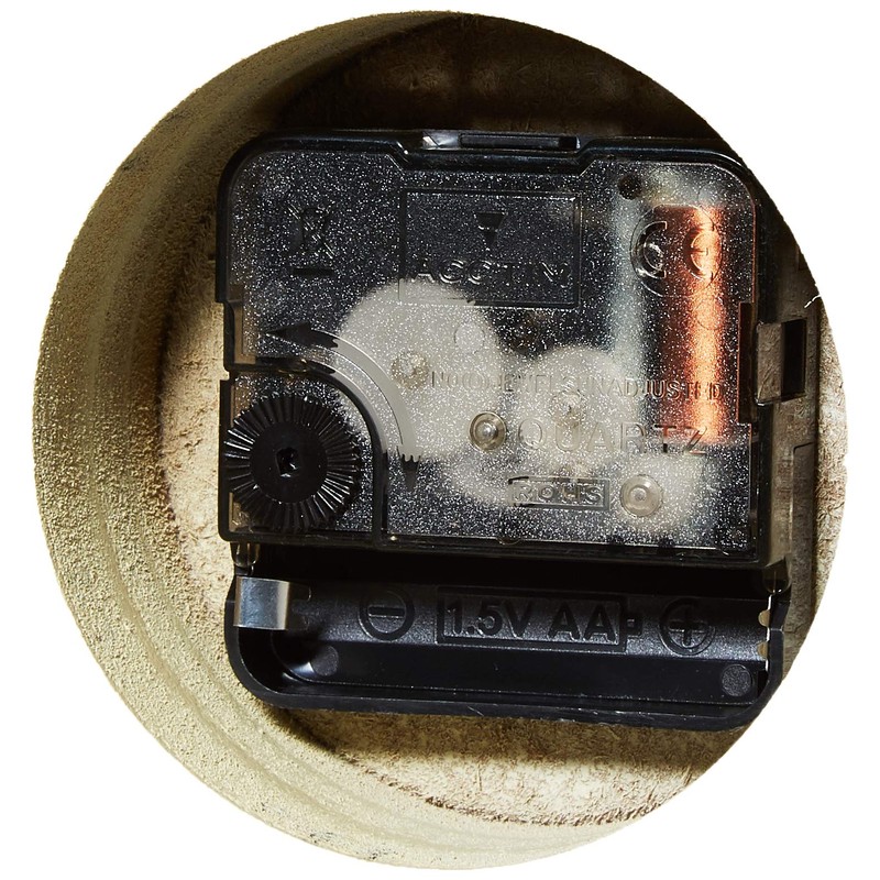 Towcester Clock Works Co. Mantel Clock, Wooden, Distressed Cream, One