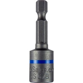 3/8-Inch Magnetic Hex Head Driver Bit w/Quick Change Shank - Used for Installing Screws, Nuts, Bolts, etc. - (5 PACK)