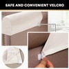 PrinceDeco 2 Pack Thick Velvet Stretch Armrest Covers for Chairs