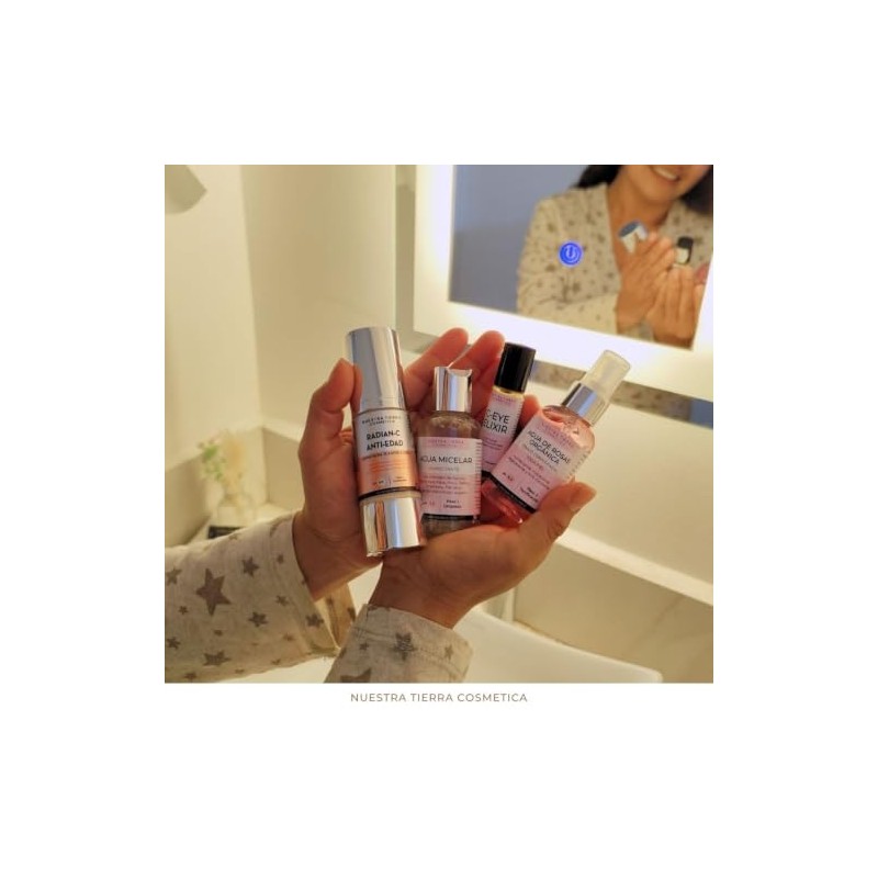 Nuestra Tierra Cosmética Kit Ritual Rejuvenecedor 4 Pasos, Agua Micelar,