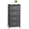 Segawe Fabric Storage Tower with 4 Drawers Tall Chest of