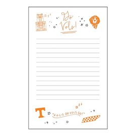Valiant Gifts Tennessee Volunteers Confetti 8 x 5 Paper Lined Memo Pad - College Stationary & Desk Accessory