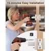 Tinewa 6 Pack Brushed Nickel Passage Door Levers Interior Door