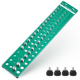 Antstone 34 Nut and Bolt Thread Checker 15 Metric & 19 Standard & 8 Drill Gauge Size Checker Thread Identifier Gauge for Bolt Nut Drill Screw with Inch and Centimeter Ruler