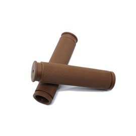 Beatus Bicycle Grip, Rubber, Anti-Slip, Basic Design, Fashionable Colors! (Brown)