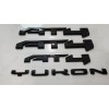 GMC OVERLAY Gloss Black Door Rear AT4 Yukon Emblem Fit