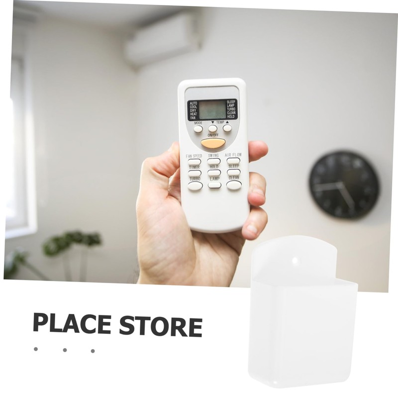 Operitacx 4pcs Wall Storage Box Remote Wall Organizer Pen Storage