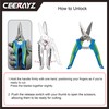 CEERAYZ 185mm Notch Scissors All Purpose Heavy Duty, Garden Shears,