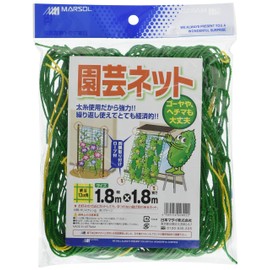 Marsol Gardening Net, 5.1 inches (13 cm) Square, 5.1 x 6.1 ft (1.8 x 1.8 m), Green