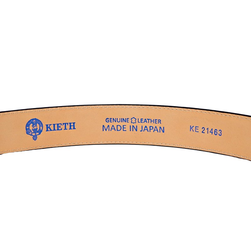 KIETH KE21463-19 Men's Business Belt, Genuine Leather, Black, Smooth Leather,