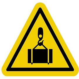 Caution Safety Label Crane Load Lift Decal Sticker Placard 5.2" W X 5" H