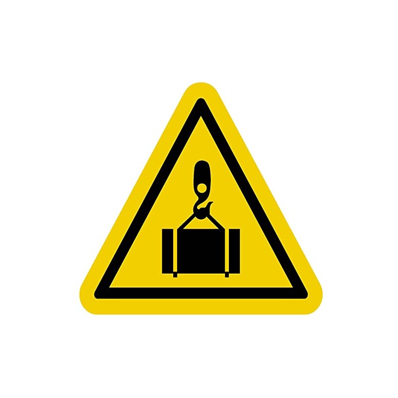 Caution Safety Label Crane Load Lift Decal Sticker Placard 5.2"