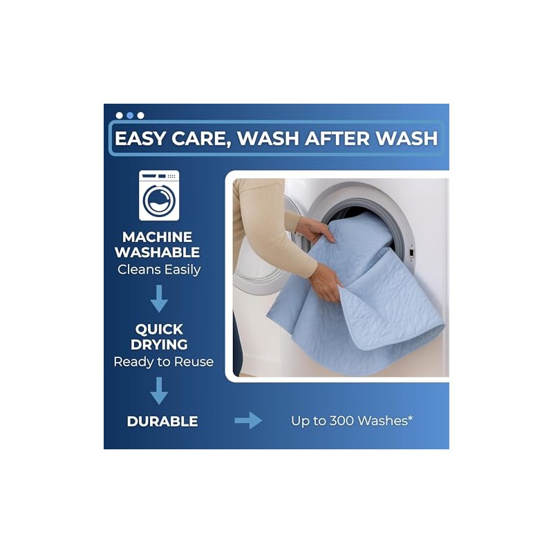 2 x Easy Care Solutions Washable Bed Pad No Tucks
