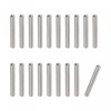 sourcing map 1.6x12mm Dowel Pins, 20pcs 304 Stainless Steel Round