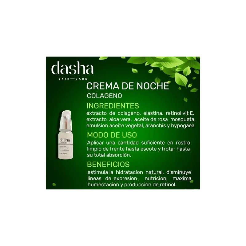 Crema De Noche Colageno Vitamina E Acido Hialuronico