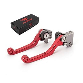FXCNC CNC Aluminum Dirt Bike Pivot Brake Clutch Levers, Compatible with CRF250R, CRF450R, CRF450RX, CRF250RX