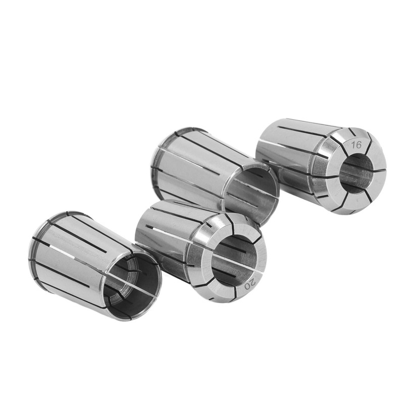 4PCS OZ25 Collets with Wrench Spring Steel Cutting Collet Set