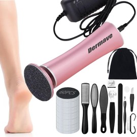 Generic Dermave? Electric Foot Callus Remover, Smooth Pedicure Wand with 60 Sanding Pads, Foot Scrubber File, Pedicure Tools for Feet, Heel Scraper for Cracked Heels