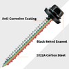 60 PCS #10 x 1-3/4" Hex Head Metal Roofing Screws