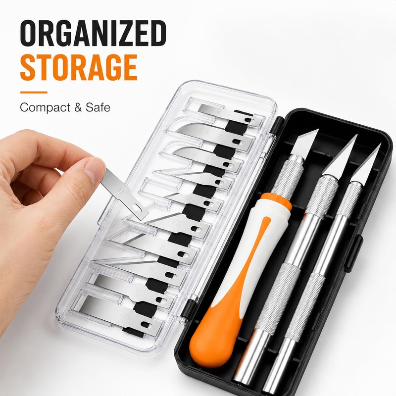 TIFICAL Exacto Knife Set, Craft Knife Set with 3 Handles