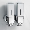 Hand wash hotel bathroom shampoo body wash dispenser 2 units Silver 2 balls