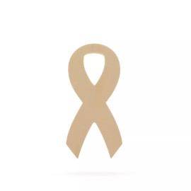 BESTPYSANKY Awareness Ribbon Unfinished Wooden Shape Craft Cutout DI... d 3D Plaque 6 Inches