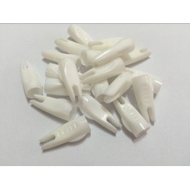 JIEXI HWYP Plastic Arrow Nocks for 11/32" Compound Bow Arrows Pack of 50 (White)